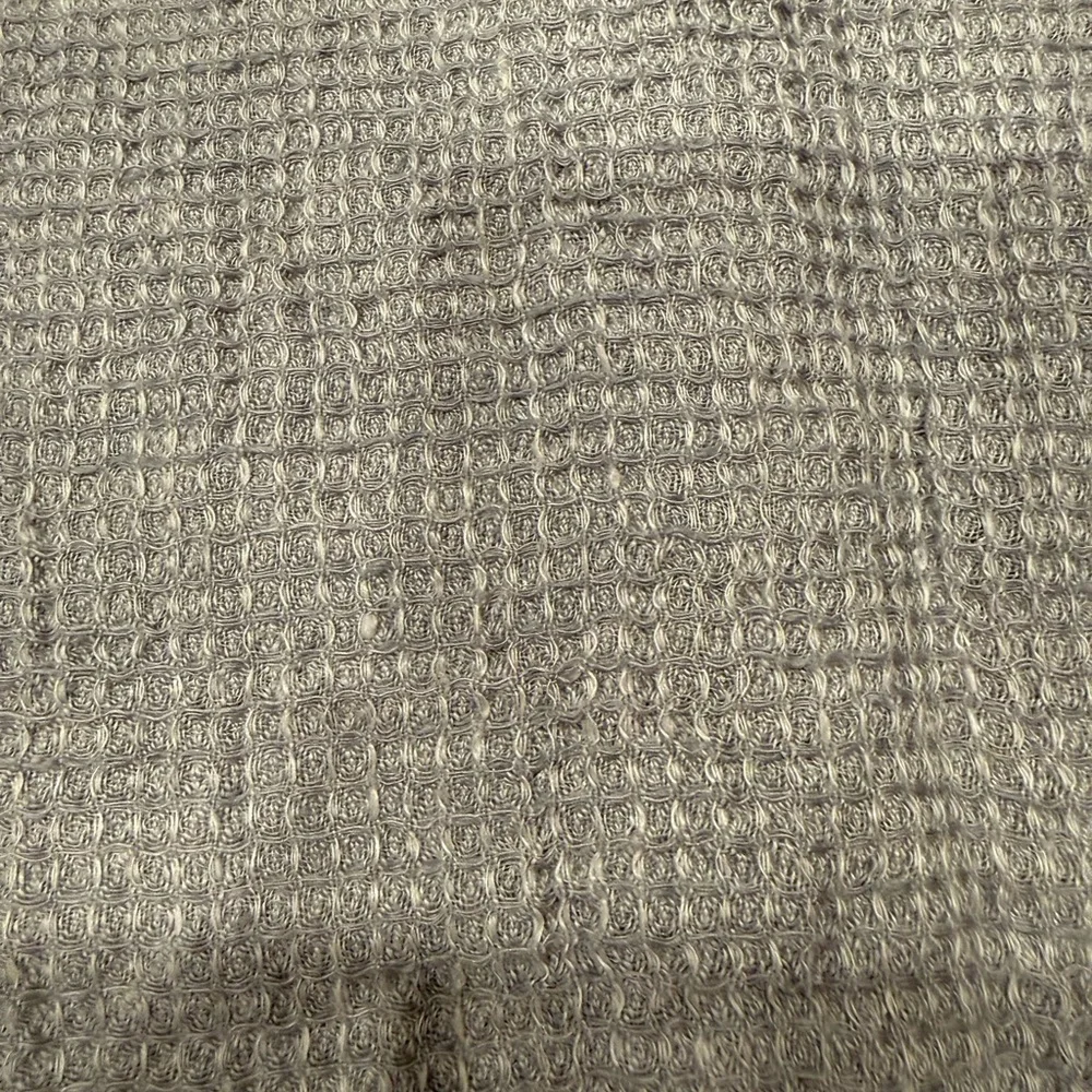 West Elm Linen Textured Gray king shams-set of 2